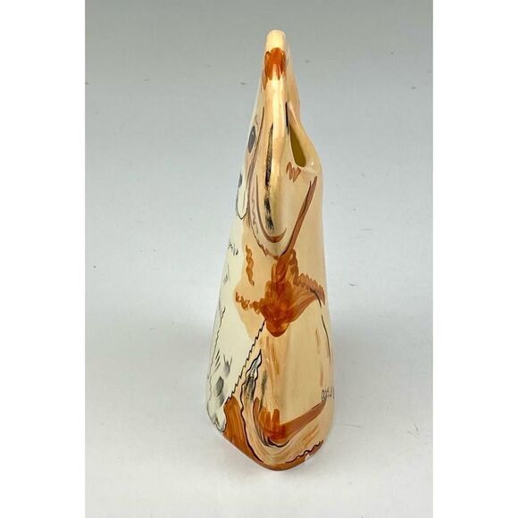 Dogs By Nina Vase Planter Beagle Puppy Beautiful Condition Nina Lyman Tan 8in CN - Picture 6 of 6